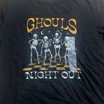 Old Navy ‎ Black 'Ghouls Night Out' Skeleton Halloween Tee Large NEW Photo 2