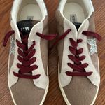 Steve Madden Philo Khaki Multi Silver Star Sneaker Size 9 Pony Hair Low Top Photo 7