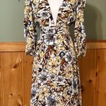 Anthropologie Faithful the Brand x Chloe Midi Dress long sleeve deep VNeck cut 6 Photo 3