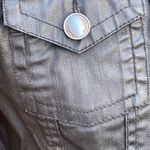 Jou Jou Black Waxed Denim Jacket Women’s Large Photo 9