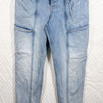 Free People Free People We The Free Light Wash Cargo High Rise Jeans Photo 0