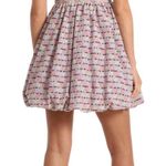 Avec Les Filles Embroidered Bubble Mini Dress Pink Multi Color SZ 6 Photo 1