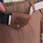 Made in Italy! 🇮🇹 Brown Pants with Belt Size L Photo 2