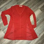 Chico's zenergy, tunic or dress, size 0, v neck, flowy, brick color, pit to pit measurement is 17, length is 28 Photo 0