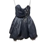 Alice + Olivia  Black Rhinestone and Tulle Mini Dress NWT Sz. XS Photo 1