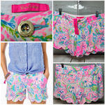 Lilly Pulitzer NWT  Buttercup Knit Shorts Size 4 Flock Full of Fun Photo 1