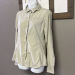 REI Women’s Beige Outdoor Hiking Button Up Collar Shirt w/ Venting Panels Photo 1
