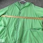Zuda Women's Lightweight Full Zip Hooded Rain Jacket Activewear Lime Green Green Size 3X Photo 3