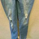 Wax Jean denim overalls sz S distressed medium wash western cowgirl casual comfy Photo 3