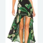 Beach Riot  BLACK PALM RACHEL MAXI HI LO SKIRT SMALL Photo 1