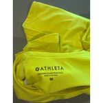 Athleta  Yellow Crop Top‎ Racerback Tank Top women's medium Sleeveless Activewear Photo 2