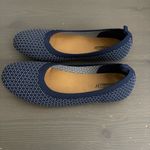 Seychelles  knit ballet flats round-toe stretch knit upper navy white dot 8.5 Photo 6