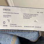 American Eagle  jeans light wash super high rise straight leg 25 W‎ NWT Photo 6