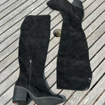 BP  Luke Over The Knee Tall Boots‎ Black Faux Suede Women Size 6.5 Photo 0