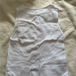 White Muscle Tee with Crew Neck and Soft Fabric Size undefined Photo 2