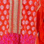 Khaadi Pret Embroidered Pakistani Kurta in Shades of Red, Pink, Orange, size 14 Red Photo 1