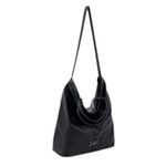 London Fog Elegant Black Vegan Leather Tote  Photo 2