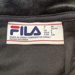 FILA Black Velour Half Zip Hoodie Women’s Small Plush Pullover Athleisure Sporty Photo 2