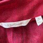 Soft Surroundings  Linen Red Duster Coverup Photo 5