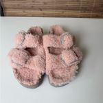 Birkenstock  Arizona Big Buckle Shearling Sandals Teddy Crystal Rose 8 Photo 1