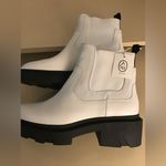 Ash women white leather master Chelsea boots US 10 Photo 6