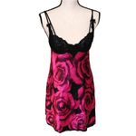Morgan Taylor  Intimates Size Small S Magenta Rose Black Lingerie Built in Bra Se Photo 1
