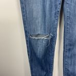 Vince  Mason Relaxed Rolled Women's Jeans Size 28 Blue Distressed Denim Photo 1
