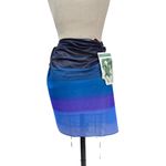 Jantzen VTG NWT One Size Hawaiian Nylon Blend Swim Sarong Blue/Purple 0/S Photo 2