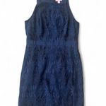 Lilly Pulitzer Kayleigh Shift Dress True Navy Fern Gallery Lace Photo 2
