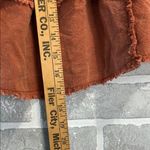 Free People Ruffles in The Sand Rust Orange Tiered Ruffle Mini Skirt Size 8 Photo 8