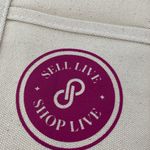 Poshmark Poshfest 2025 Sell Live Shop Live Beige Tote Bag with Logo Photo 1