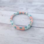 Vintage Bracelet Pastel Tones Beaded Photo 3