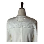 We The Free Free People  Shirt Women Medium Ivory‎ Red Delicious Crew Neck Tee Photo 4