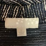 Carolyn Taylor  Black White Heather Pocket Knit Open Cardigan Sweater Top Size L Photo 2