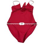 Aritzia Wilfred Red Cutout Tie Front One Piece Swimsuit Sz S Photo 7