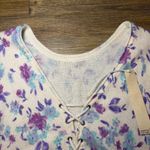 Saltwater Luxe Purple and Blue Vittoria Floral Sweater Medium Photo 8