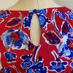 Plunging Neckline Dress Red Size 4 Photo 3