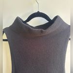 Free People  Black Funnel Neck Sleeveless‎ Sweater Tunic XS chic minimalist Photo 2