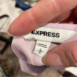 EXPRESS Cute  lilac zip front v-neck cap sleeve flowy boho blouse Photo 3