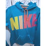 Nike  Therma Fit Teal Hoodie Long Sleeve Pullover Sweatshirt Women's Medium Photo 1