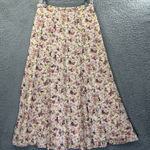 Susan Bristol Vintage  Floral Maxi Skirt Boho Cottagecore Prairie USA Women's 12 Photo 0