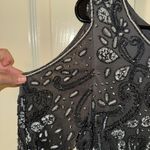 Pisarro Nights Black and Silver Long Sleeve Dress Size 12 Photo 3