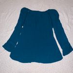 International concepts INC  Teal Off the Shoulder Top Size Small NWT Photo 1