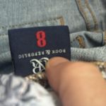 Rock & Republic Berlin Distressed Mid-Rise Jeans Women's Size 8 Medium Wash Photo 5