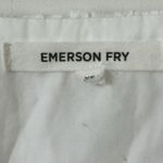 Emerson Fry Eyelet Ruffle White 100% Cotton Blouse Size XS Photo 3