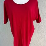 Tommy Bahama Short Sleeve Long Scoop Neck Tee Red M EUC Photo 0