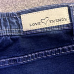 Love Trends Jean Cargo Mini Skirt Blue Size 3 Photo 1