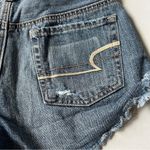 American Eagle Hi- rise festival Jean shorts distressed embroidered pockets 2 Photo 4