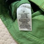 Farm Rio  Green Straight Pleat Pants NWOT Women's Size 27 W29 Cotton High Waist Photo 5