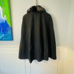 Loft NEW Ann Taylor Wool Blend Black Cape Jacket Size Medium NWT Photo 5